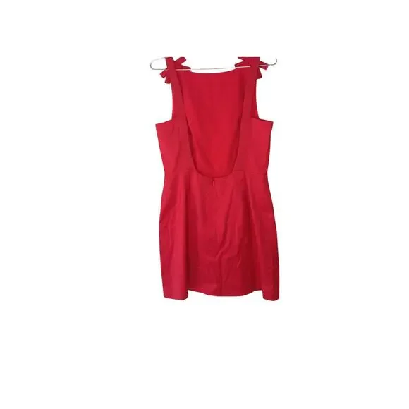 New with Tags Lilly Sisto Gianni Bini Red Backless Bow Mini Dress Size 8 Party - Picture 8 of 16